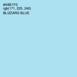 #ABE1F0 - Blizzard Blue Color Image